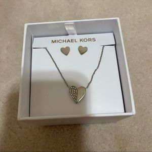 Michael kors earrings and necklace